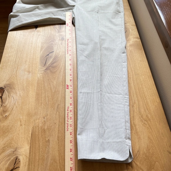 TALBOTS CHATHAM ANKLE PANT 8 STRIPED SLIM LEG SIDE ZIP ANKLE LENGTH COASTAL CHIC - Picture 10 of 11